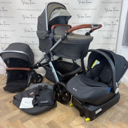 PRELOVED Silver Cross Wave Pushchair & Carrycot - Granite