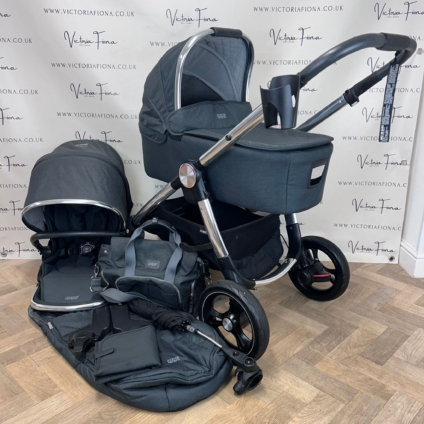 PRELOVED Mamas & Papas Ocarro Carrycot & Pushchair - Steel Grey