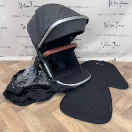 PRELOVED Silver Cross Wave Tandem Seat - Dark Grey