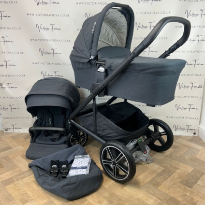 PRELOVED Nuna Mixx Next Carrycot & Pushchair - Ocean Blue 🌊