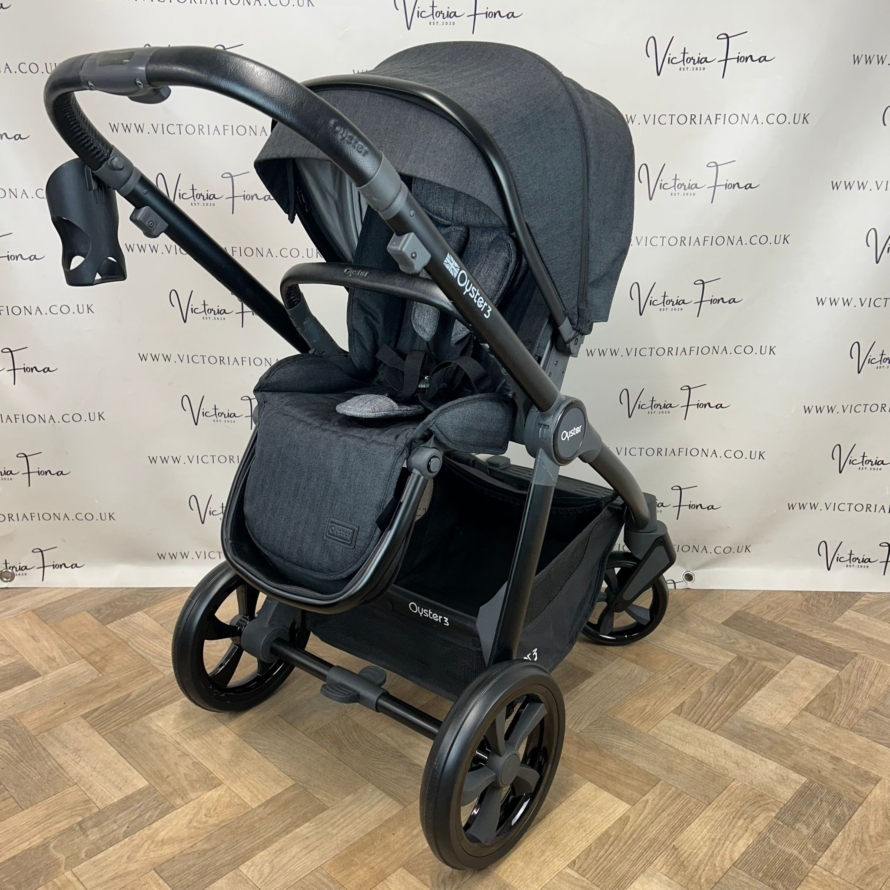 PRELOVED Babystyle Oyster 3 Pushchair & Carrycot Travel System - 0-22kg - Noir 🖤 - Image 8