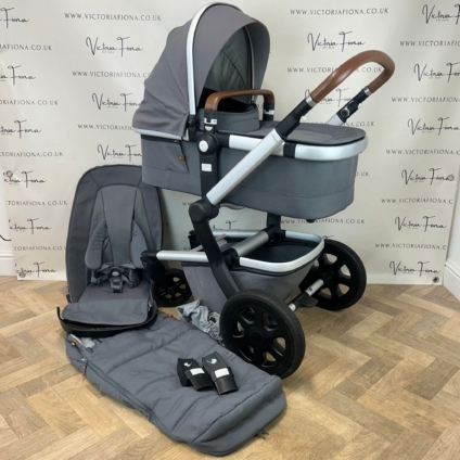 PRELOVED Joolz Day2 Earth Pushchair & Carrycot - Elephant Grey