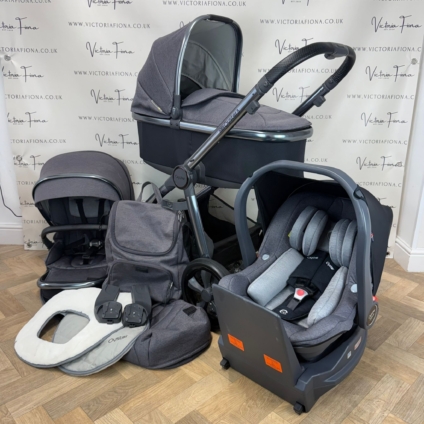 PRELOVED Babystyle Oyster 3 Pushchair Travel System - Fossil Grey