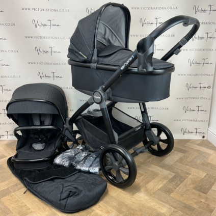 PRELOVED Babystyle Oyster 3 Pushchair & Carrycot Travel System - 0-22kg - Noir 🖤