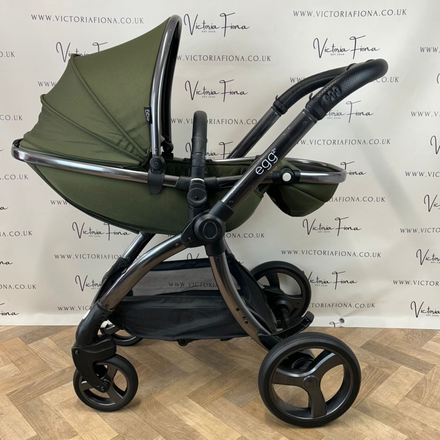 PRELOVED Babystyle Egg2 Pushchair Stroller - Olive Green - Image 4