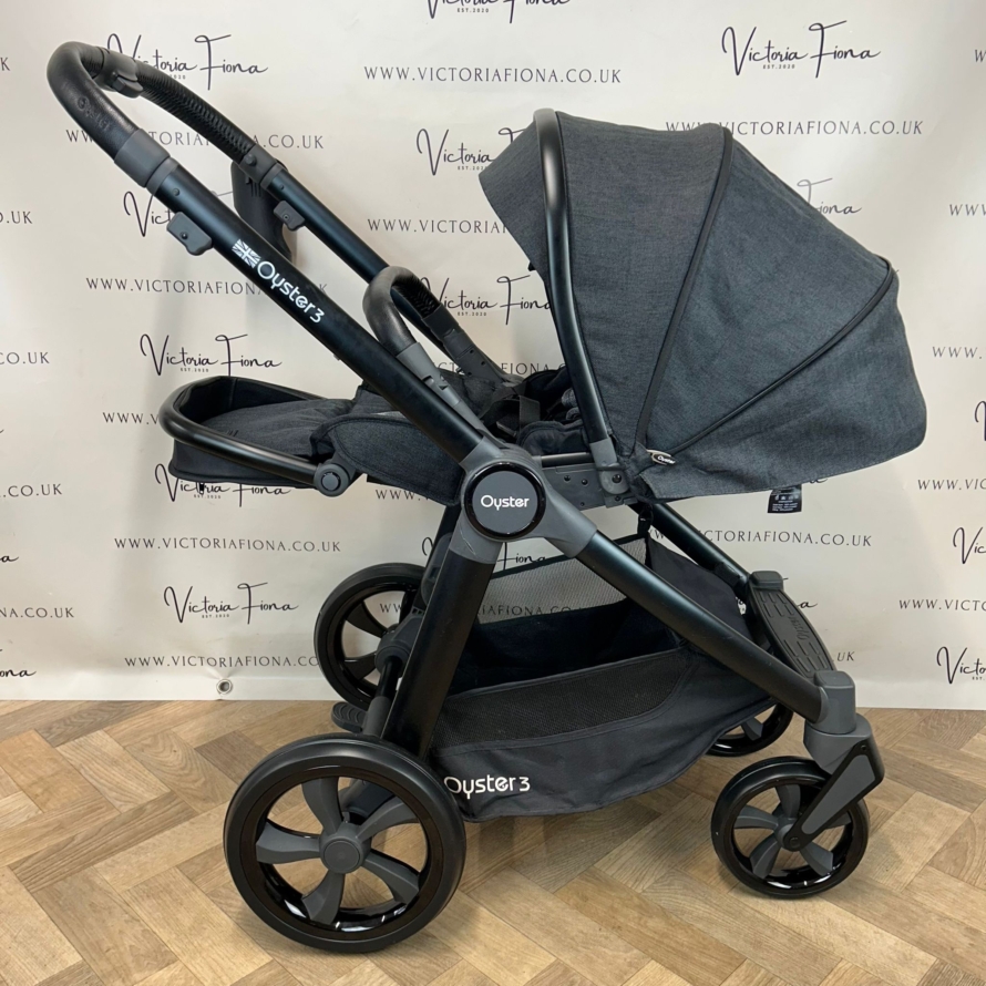 PRELOVED Babystyle Oyster 3 Pushchair & Carrycot Travel System - 0-22kg - Noir 🖤 - Image 7