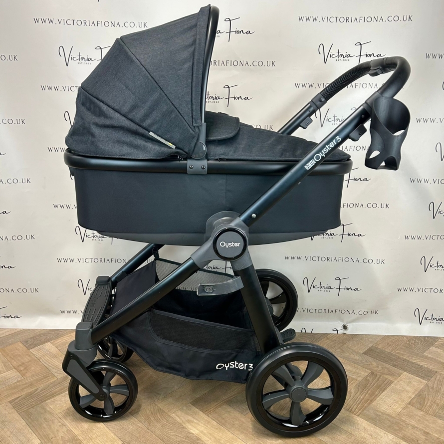 PRELOVED Babystyle Oyster 3 Pushchair & Carrycot Travel System - 0-22kg - Noir 🖤 - Image 3