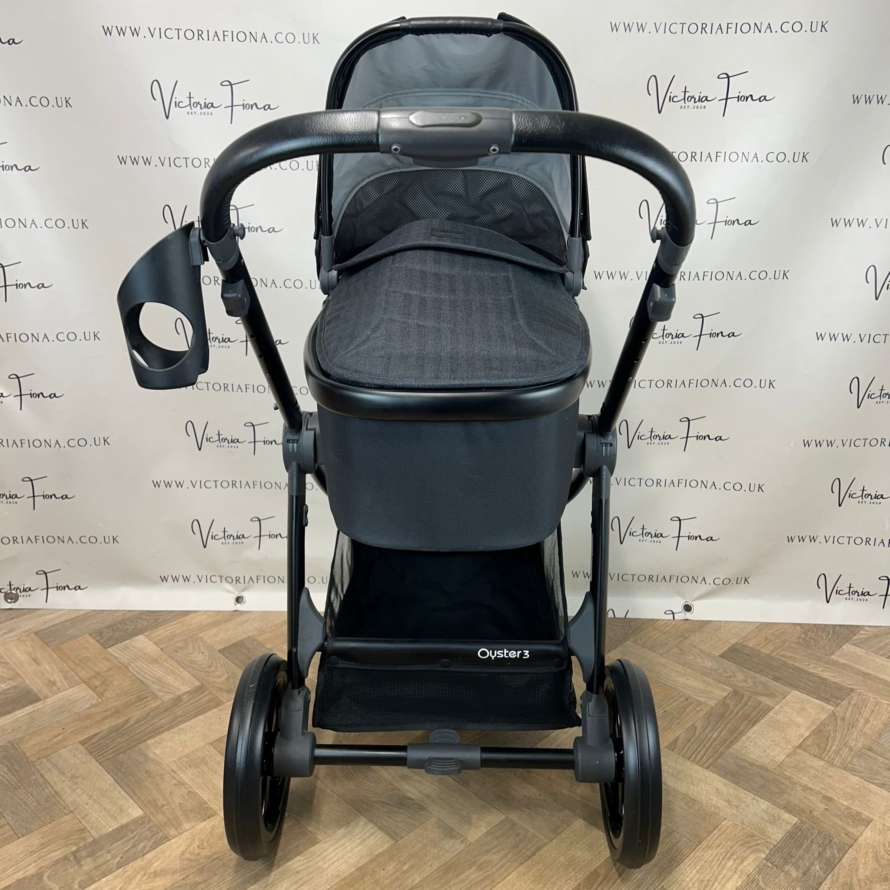 PRELOVED Babystyle Oyster 3 Pushchair & Carrycot Travel System - 0-22kg - Noir 🖤 - Image 4