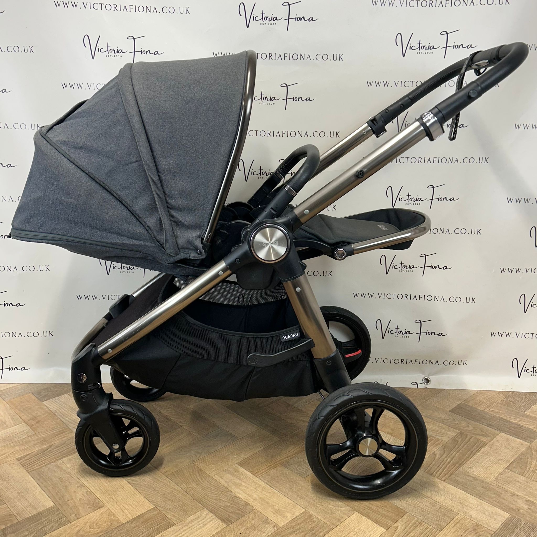 PRELOVED Mamas And Papas Ocarro Pushchair & Carrycot with Cybex 360 Car Seat - Onyx Black 🖤 - Image 5