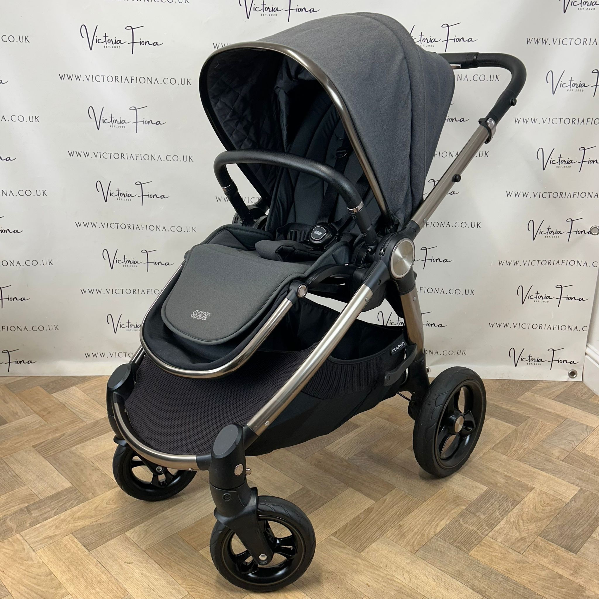 PRELOVED Mamas And Papas Ocarro Pushchair & Carrycot with Cybex 360 Car Seat - Onyx Black 🖤 - Image 7