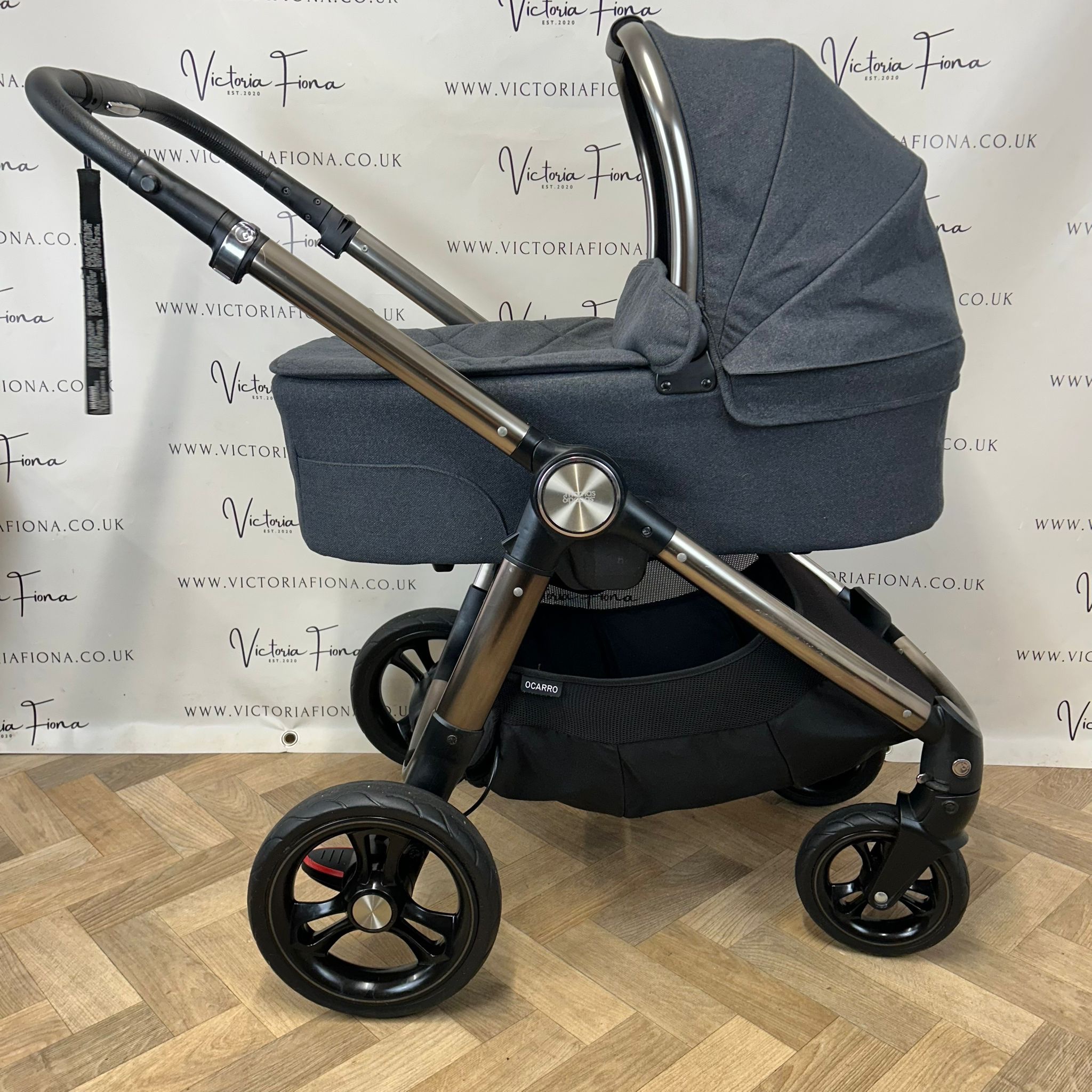 PRELOVED Mamas And Papas Ocarro Pushchair & Carrycot with Cybex 360 Car Seat - Onyx Black 🖤 - Image 2