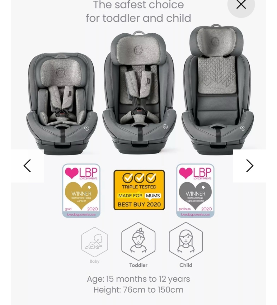 NEW Silver Cross Balance I-size Car Seat - Glacier RRP£250 - Image 3