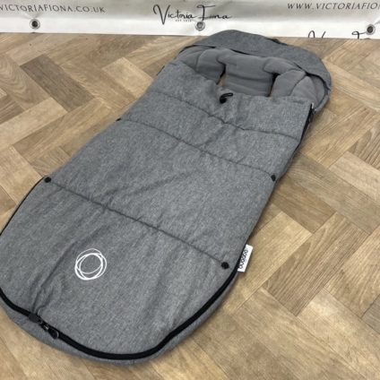 PRELOVED Bugaboo Universal Pushchair Footmuff - Grey Melange x2