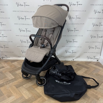 PRELOVED Silver Cross Clic 2 Compact Stroller - Cobble Brown RRP£295