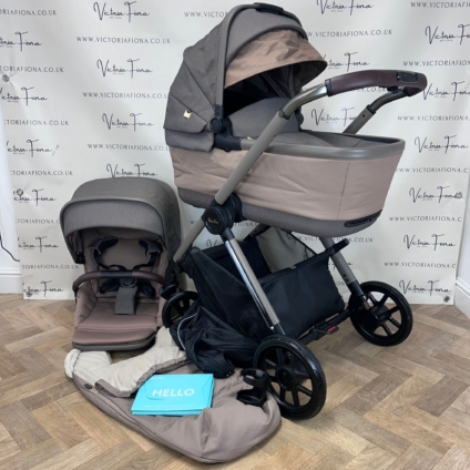 PRELOVED Silver Cross Reef Carrycot & Pushchair - Earth