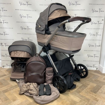 PRELOVED Silver Cross Reef Carrycot & Pushchair - Earth