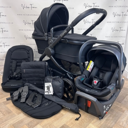 PRELOVED iCandy Peach 7 Pushchair with accessories and Cocoon Car Seat & Isofix - BLACK