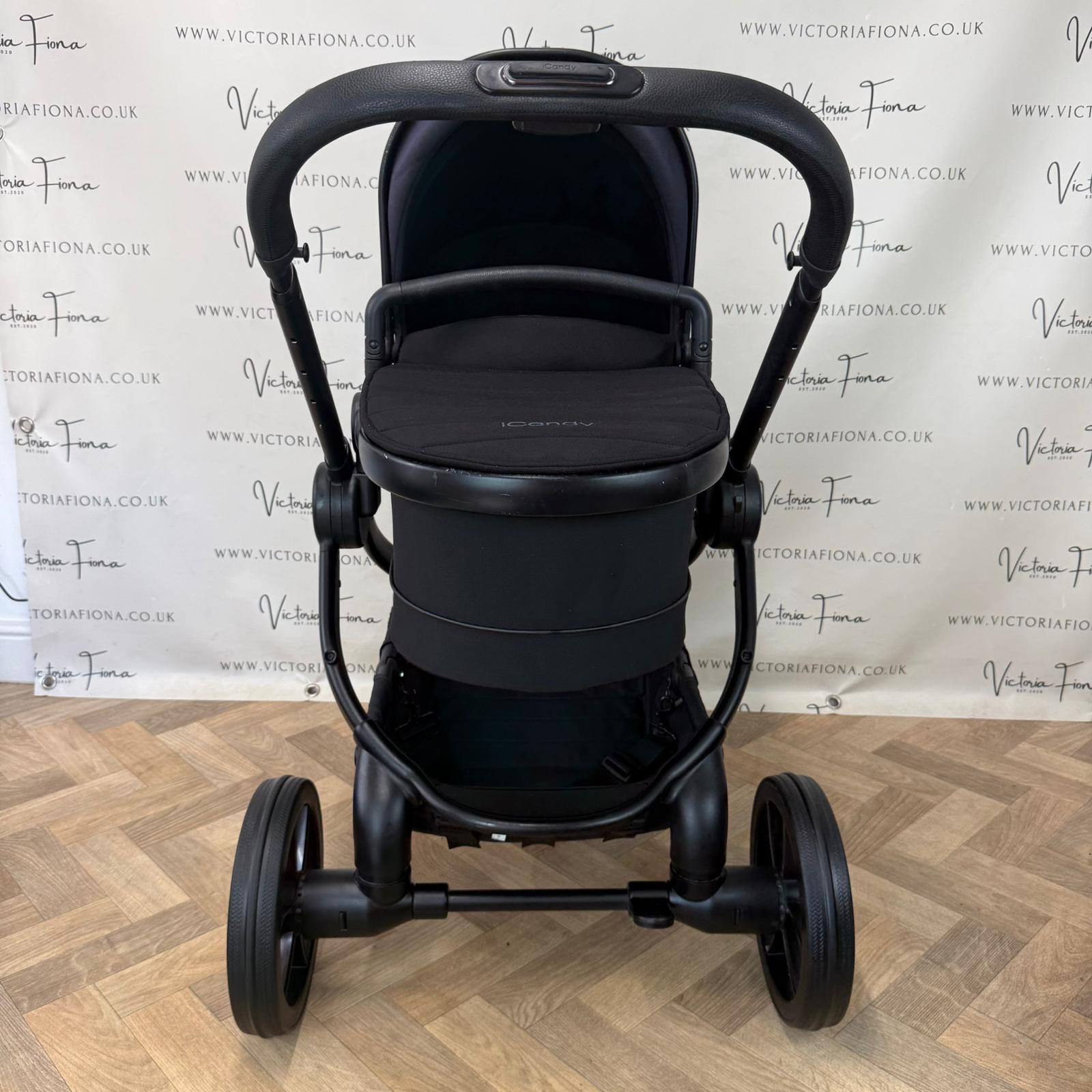 PRELOVED iCandy Peach 7 Pushchair with accessories and CYBEX 360 Car Seat & Isofix - BLACK - Image 3