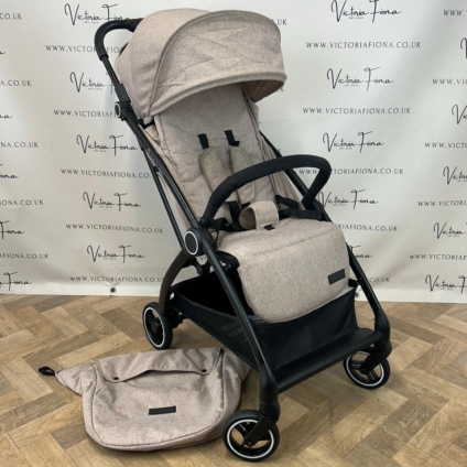 PRELOVED Ickle Bubba Aries Max Auto-Fold Stroller - Biscuit RRP£179