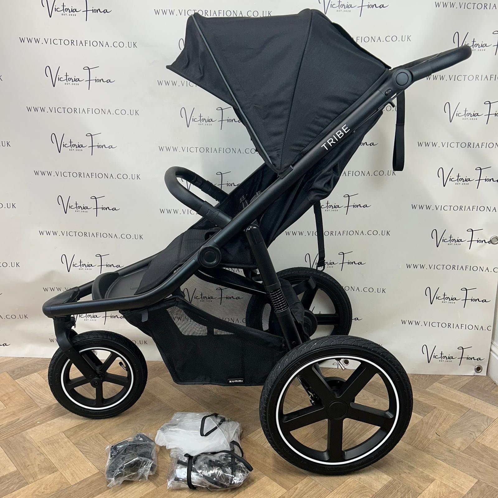 NEW Zummi Tribe Off Road Jogging Stroller - Black - Image 4