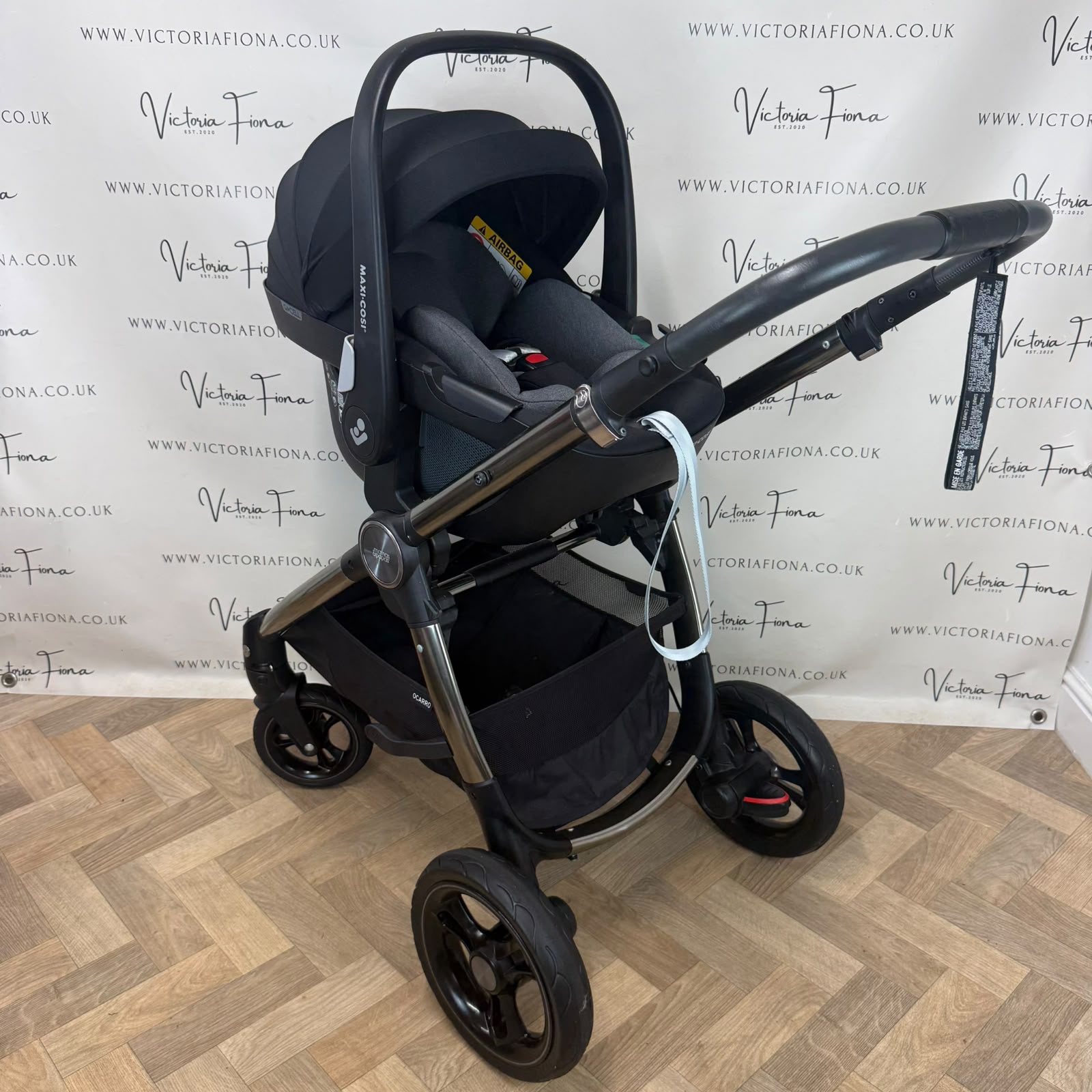 PRELOVED Mamas And Papas Ocarro Pushchair and Carrycot with Maxi Cosi Pebble 360 & Isofix - Everest - Image 9