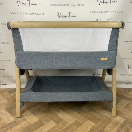 PRELOVED Tutti Bambini CoZee Bedside Crib Cot - Grey Natural