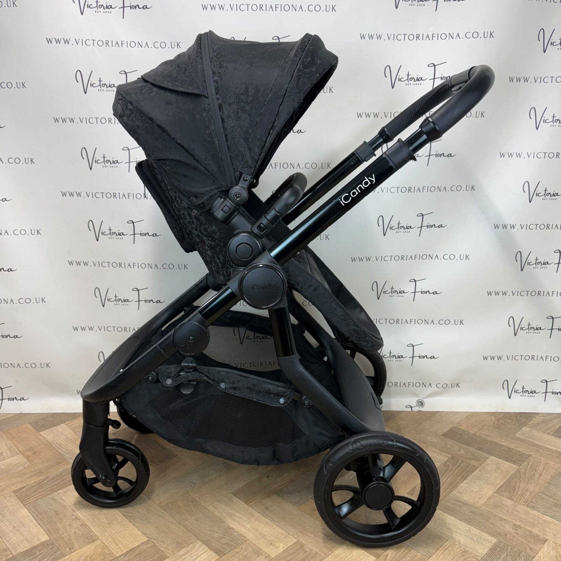 PRELOVED iCandy Orange Carrycot & Pushchair - Crushed Velvet - Image 7