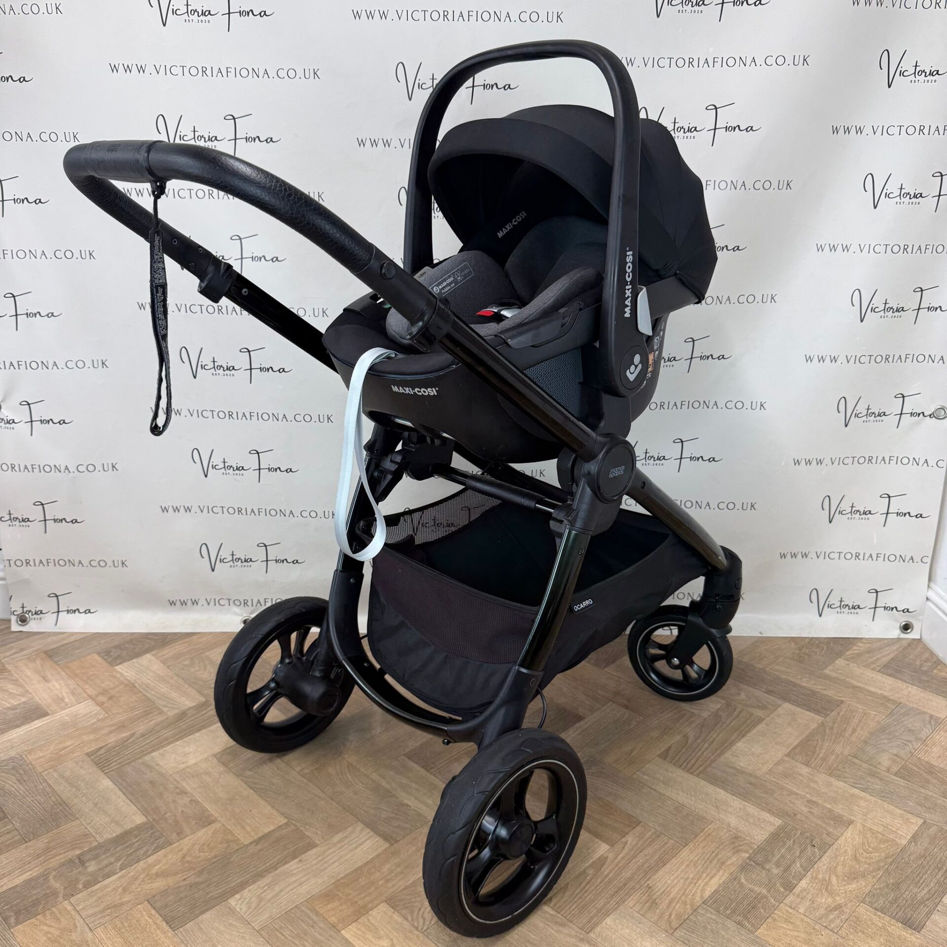 PRELOVED Mamas And Papas Ocarro Pushchair & Carrycot with Maxi Cosi Car Seat and 360 Isofix- Carbon Black 🖤 - Image 7