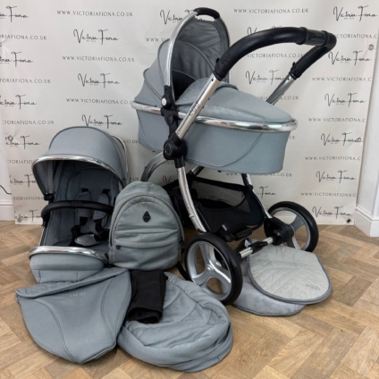 PRELOVED Egg2 Carrycot & Pushchair - Monument Grey