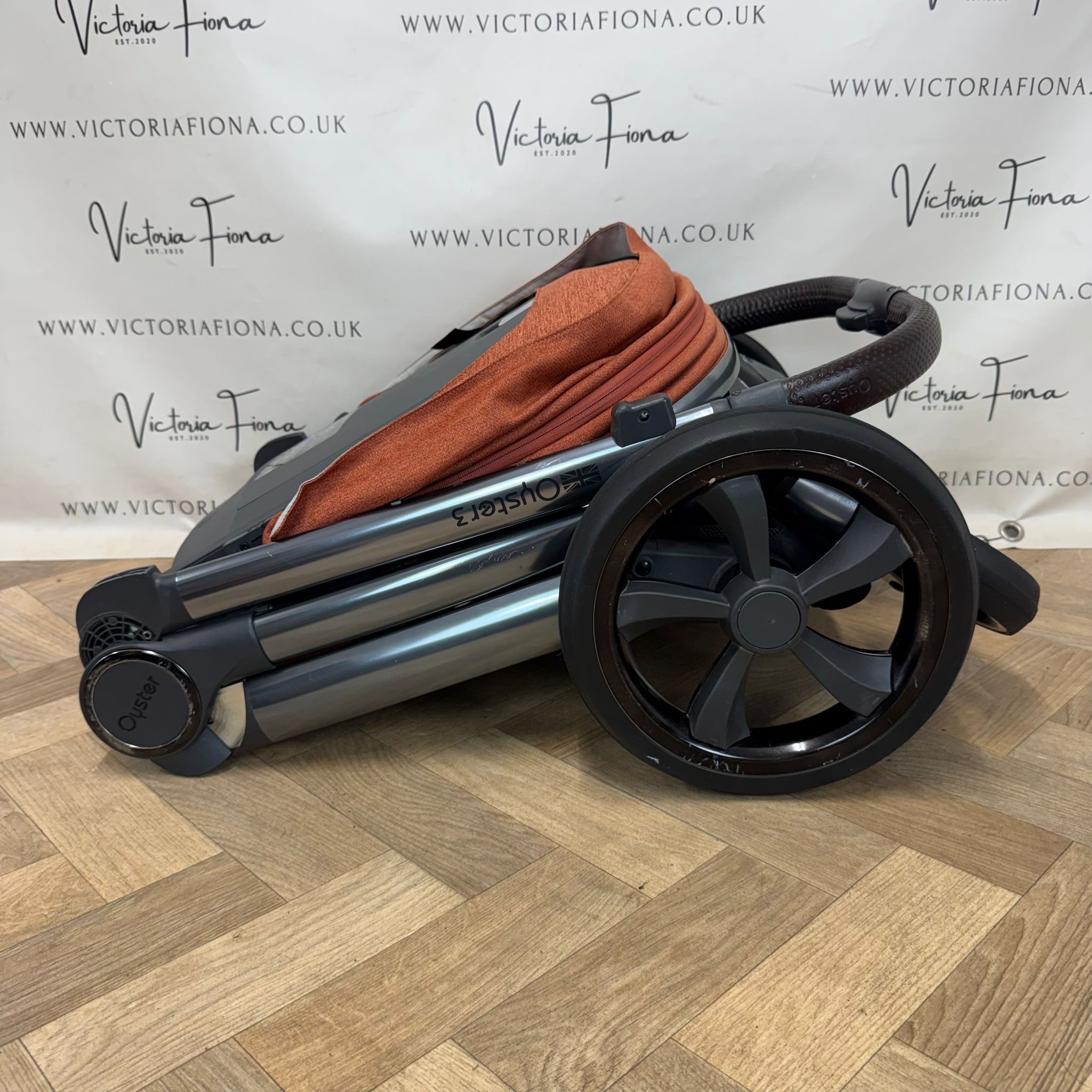 PRELOVED Babystyle Oyster 3 Pushchair & Carrycot - Ember Orange - Image 10