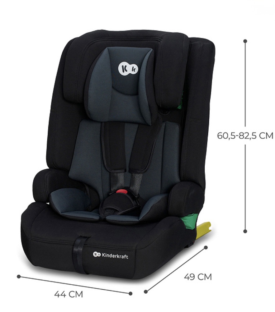 NEW Kinderkraft Safety Fix 2 i-size Car Seat with Isofix - BLACK (9-36kg approx 15months-12years) - Image 5