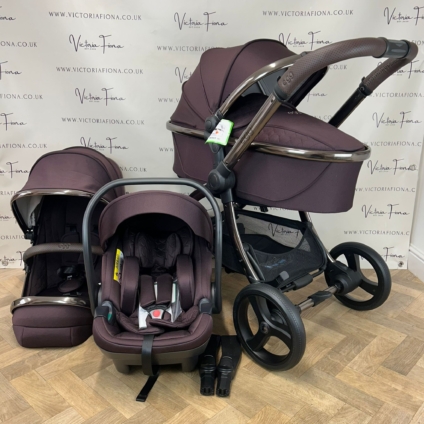 NEW (OTHER) Babystyle egg3 Carrycot, Pushchair & Car Seat - Mulberry