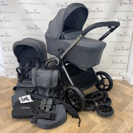 PRELOVED iCandy Core - Pushchair & Carrycot - Dark Grey