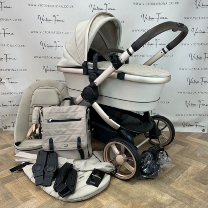 PRELOVED iCandy Peach 7 Pushchair and Carrycot - Biscotti