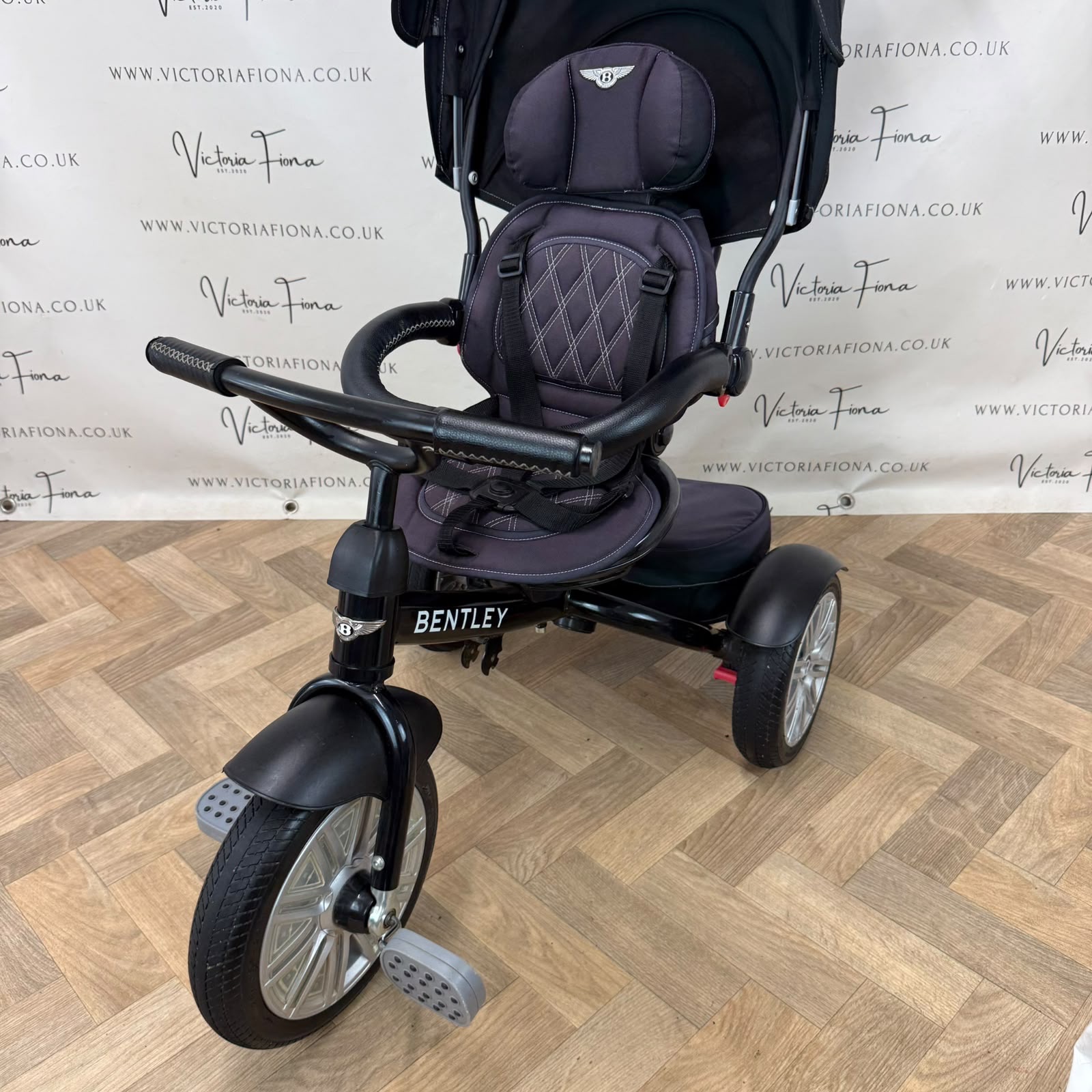 PRELOVED Bentley 6-in-1 Stroller Trike - Black - Image 5
