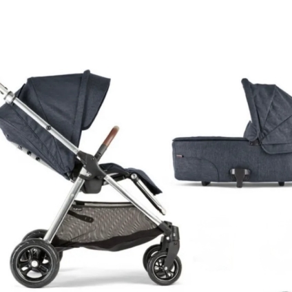 NEW Mamas & Papas Flip XT3 Carrycot & Pushchair - Navy Flannel