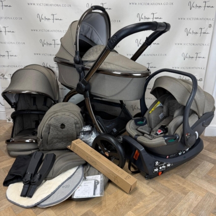 PRELOVED Egg 3 Pushchair & Carrycot - Full Travel System – Mink
