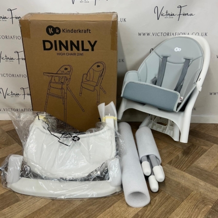 NEW Kinderkraft Dinnly Highchair - GREY