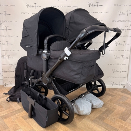PRELOVED Bugaboo Donkey 3 Double Pushchair - ALL BLACK 🖤