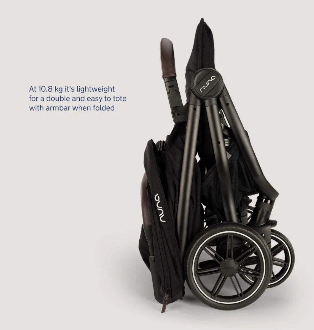 NEW Nuna trvl dubl Double 'side by side' Stroller Pushchair - Caviar RRP£650 - Image 7