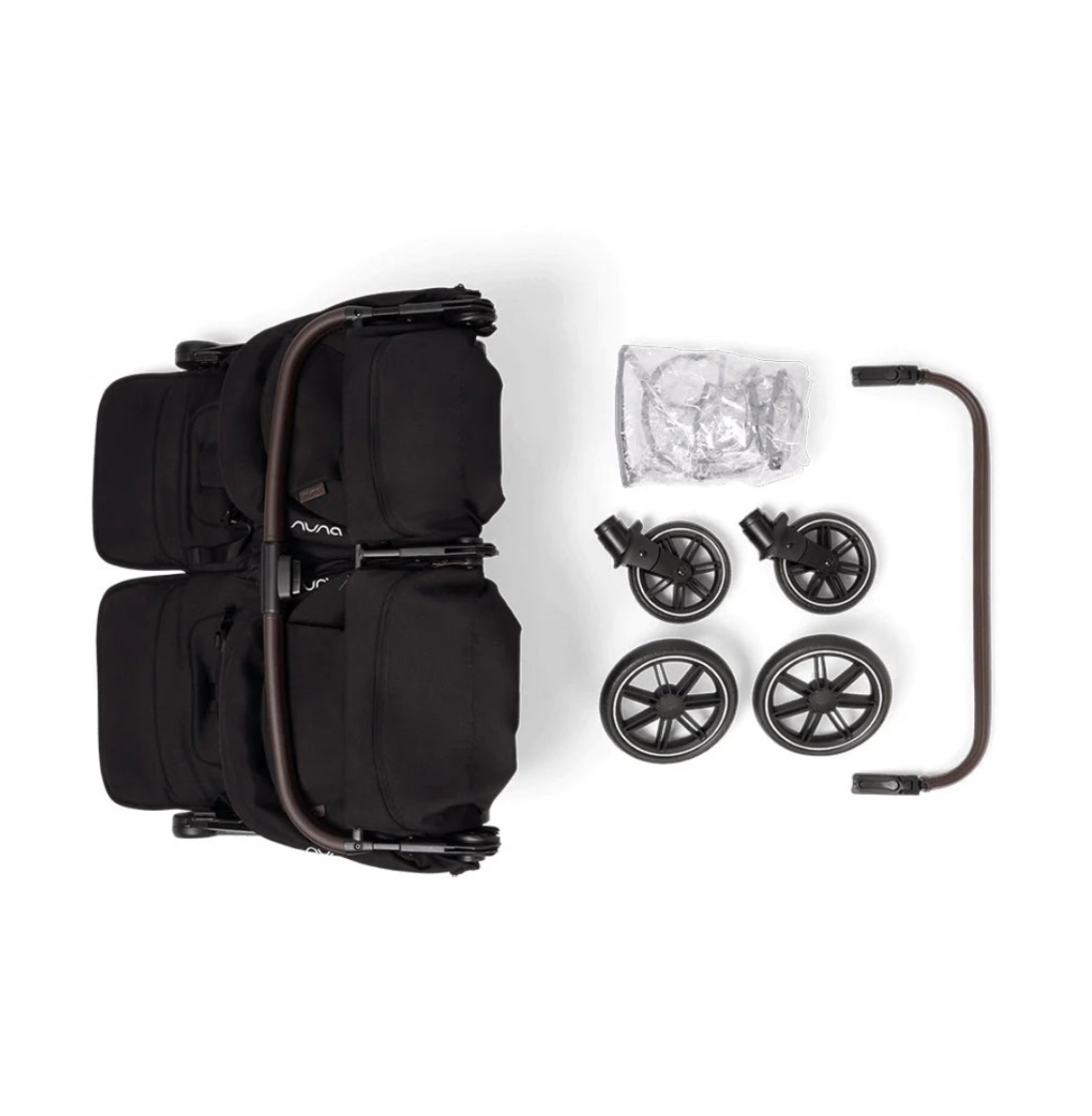 NEW Nuna trvl dubl Double 'side by side' Stroller Pushchair - Caviar RRP£650 - Image 11