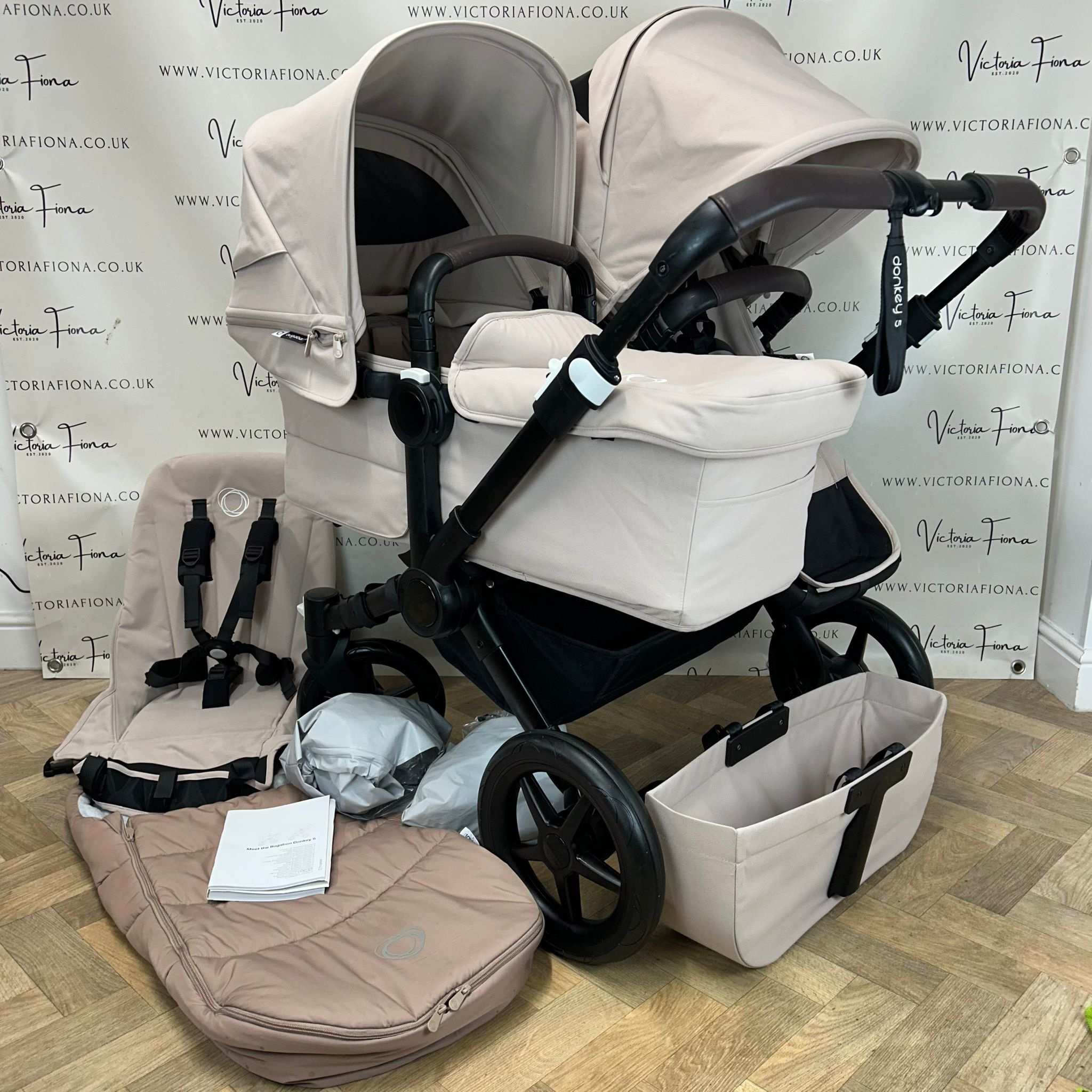 PRELOVED Bugaboo Donkey 5 DUO Double Pushchair - Desert Taupe
