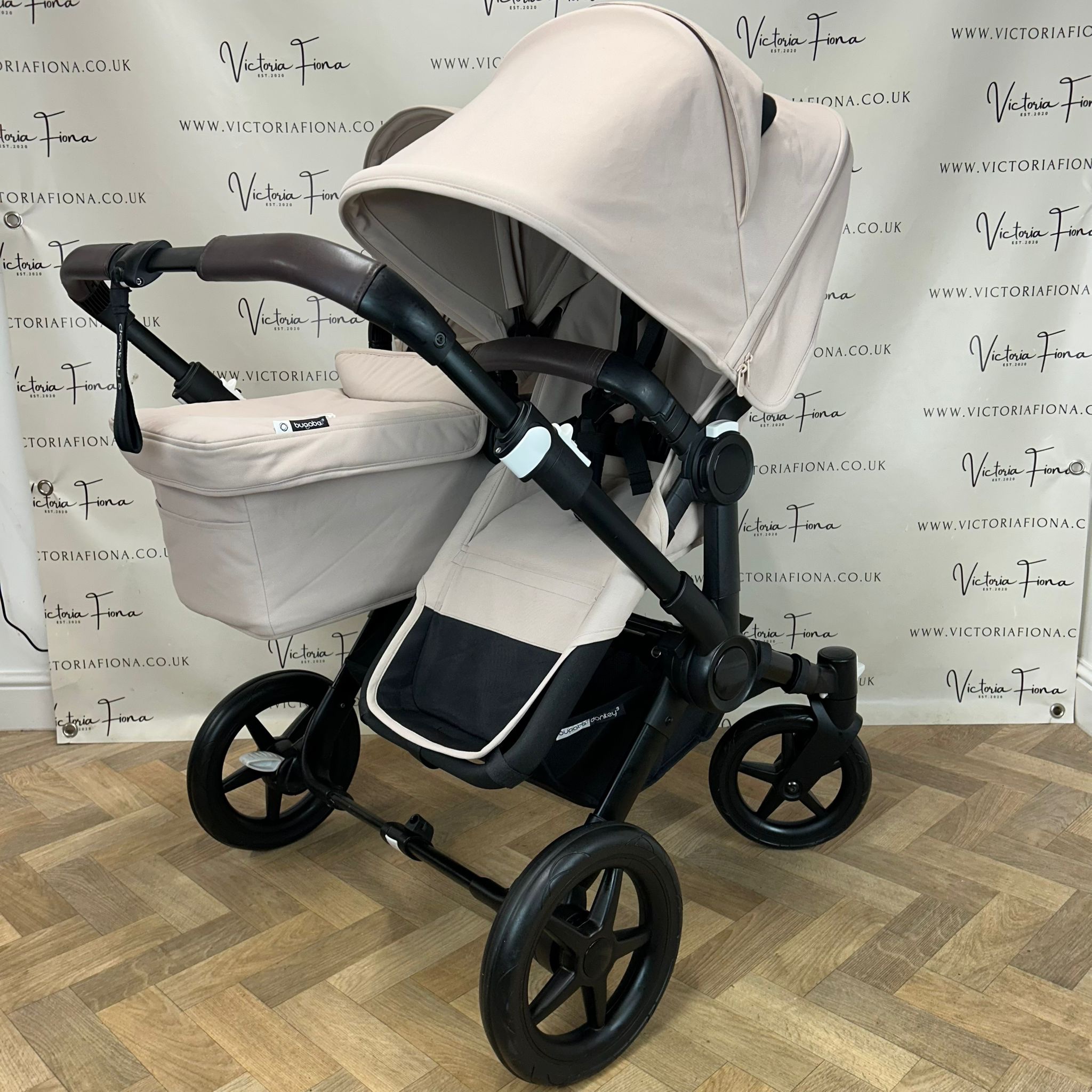 PRELOVED Bugaboo Donkey 5 DUO Double Pushchair - Desert Taupe - Image 5