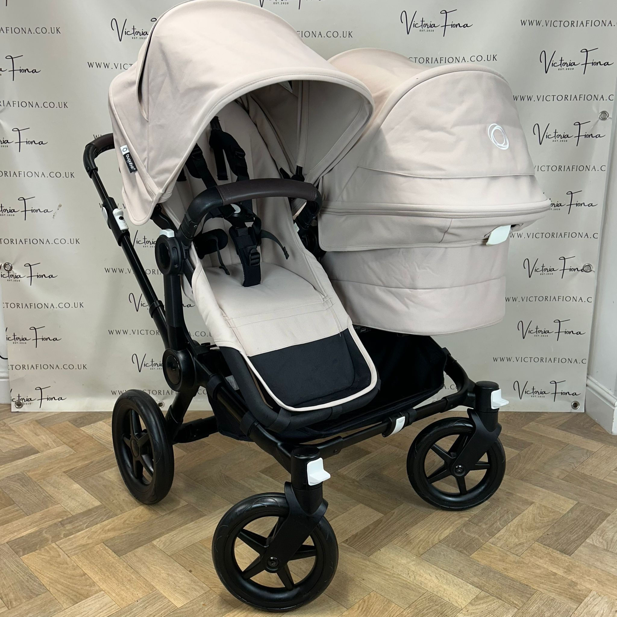 PRELOVED Bugaboo Donkey 5 DUO Double Pushchair - Desert Taupe - Image 6