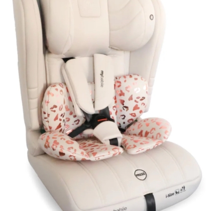NEW My Babiie MBCS50 Toddler to Booster R129 Car Seat - Pink Leopard RRP£50