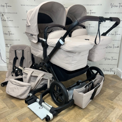 PRELOVED Bugaboo Donkey 5 TWIN Pushchair - Desert Taupe RRP£1905