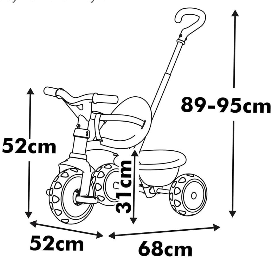 NEW Smoby Be Move Kids Tricycle - Pink - Image 3