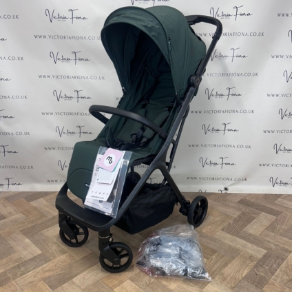 NEW My Babiie MBX7 Plus Auto-Fold ‘Cabin Approved’ Stroller - Forest Green RRP£159