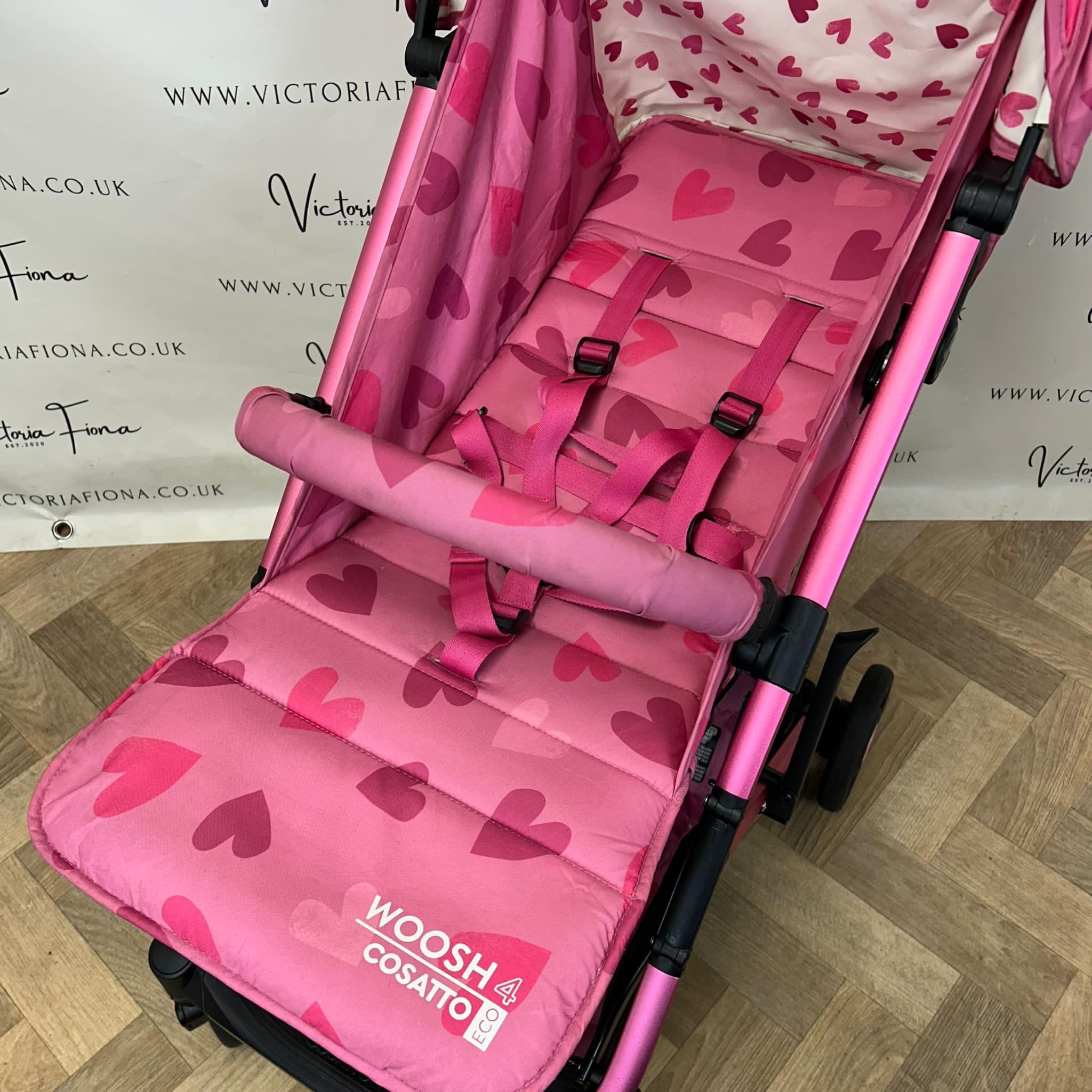 PRELOVED Cosatto Woosh 4 Compact Stroller - Lighthearted RRP£250 🩷 - Image 4