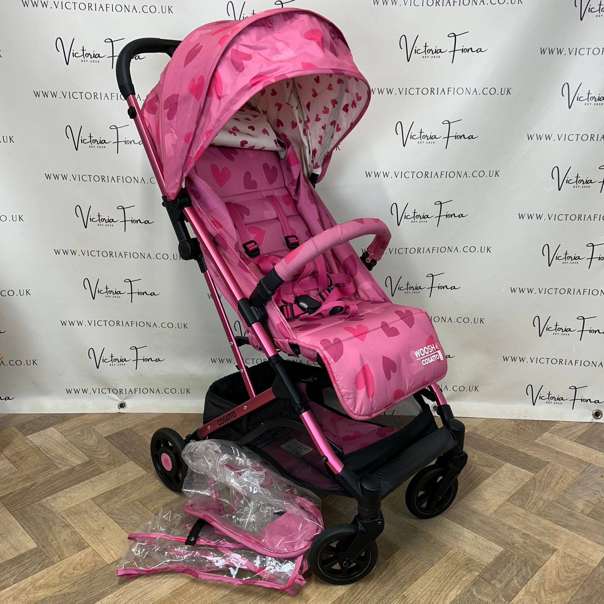 PRELOVED Cosatto Woosh 4 Compact Stroller - Lighthearted RRP£250 🩷